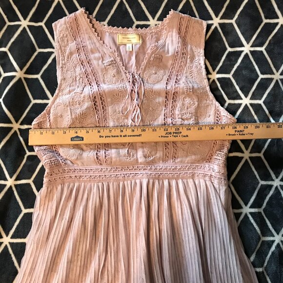 Moulinette Soeurs by Anthropologie Sleeveless Bouffant dress Plum Size12 drs010 - Picture 4 of 6